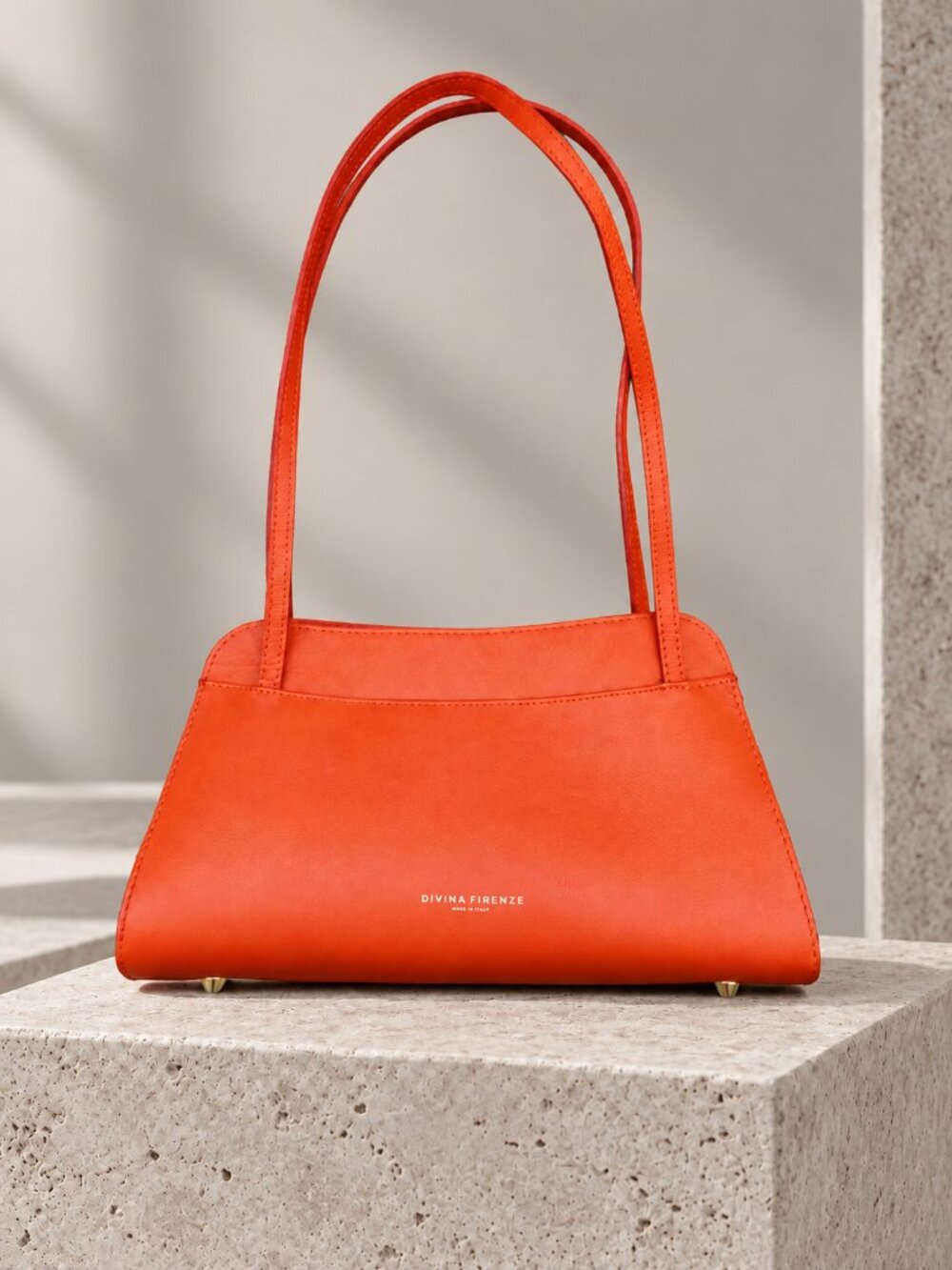 Divina Firenze, Statement Shoulder Bag, Genuine Leather, Made in Italy